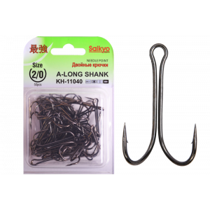 Крючки Saikyo двойн.Long Shank KH-11040 BN № 2/0 (50шт) Крючки Saikyo двойн.Long Shank KH-11040 BN № 2/0 (50шт)
