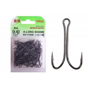 Крючки Saikyo двойн.Long Shank KH-11040 BN № 1/0 (50шт) Крючки Saikyo двойн.Long Shank KH-11040 BN № 1/0 (50шт)