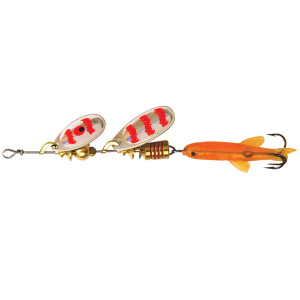 Блесна вращ. Mepps TANDEM PERCH, SILVER/Red (блистер)