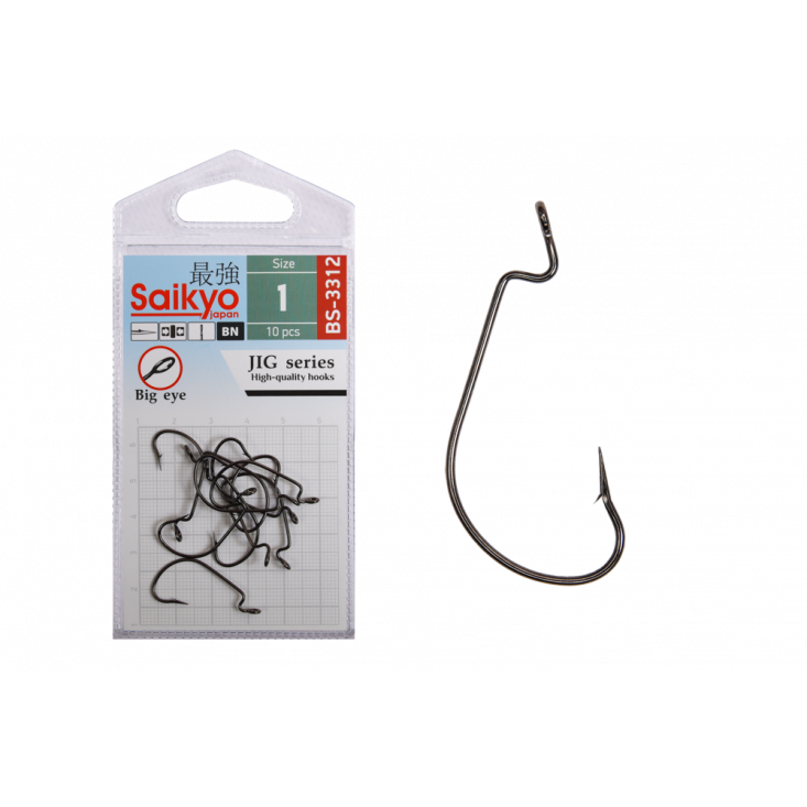 Крючки офсетные Saikyo BS-3312 Offset Hook