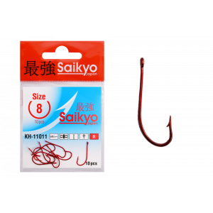Крючки Saikyo KH-11011 O'Shaughnessy Red № 8 (10шт)
